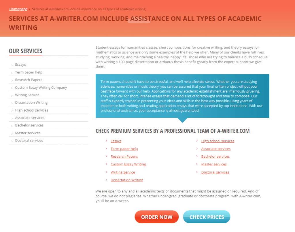 A-Writer.Com services 