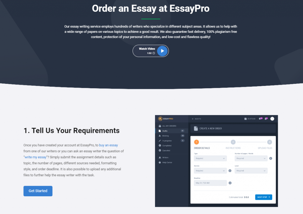 EssayPro.com review how to order