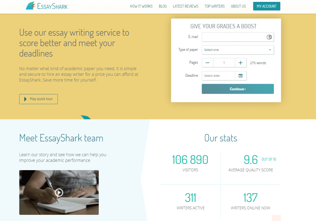 Review of EssayShark.com Writing Services