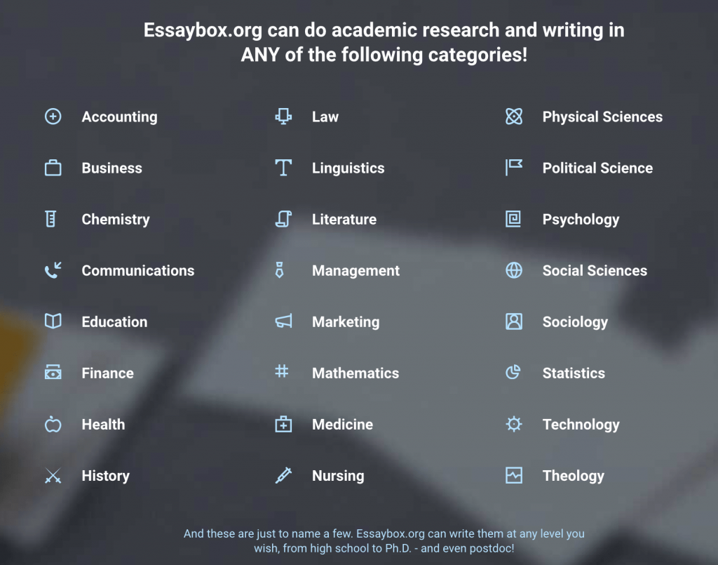 essaybox.org services overview