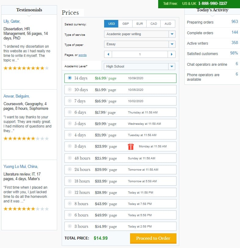 grabmyessay prices review