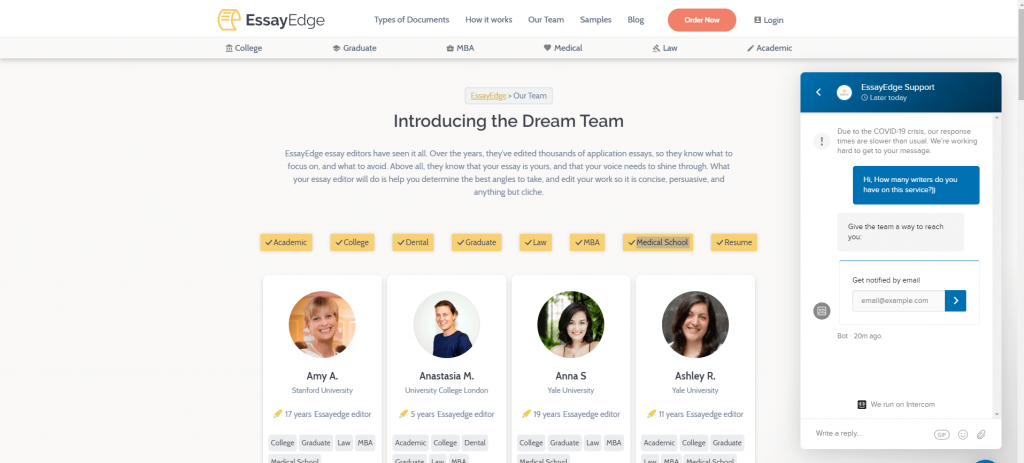 essayedge team review